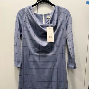Tyler Boe blue window pane dress XS
